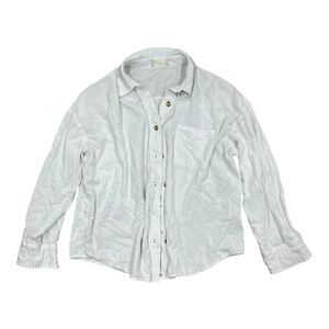 Altar’d State White Classic Rayon Button Down L